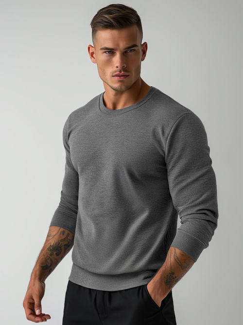 Férfi Melegítő Felső Grafit OZONEE JS/2001-10Z