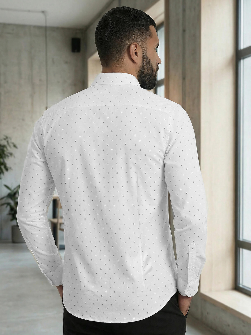 Férfi Ing Fehér OZONEE V/V180Z