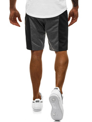 Férfi rövidnadrág Grafit-fekete OZONEE JS/81016Z