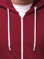 Férfi blúz Bordó OZONEE A/1009Z