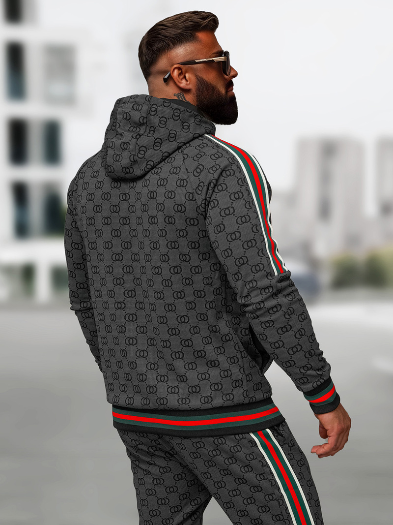 Férfi melegítő együttes fekete OZONEE O/FF5111AB