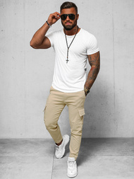 Férfi Chino Nadrág Bézs OZONEE O/1404SP