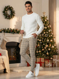 Férfi Chino Nadrág Bézs OZONEE O/P4009Z