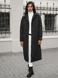 Női téli kabát fekete OZONEE JS/5M3177/392Z