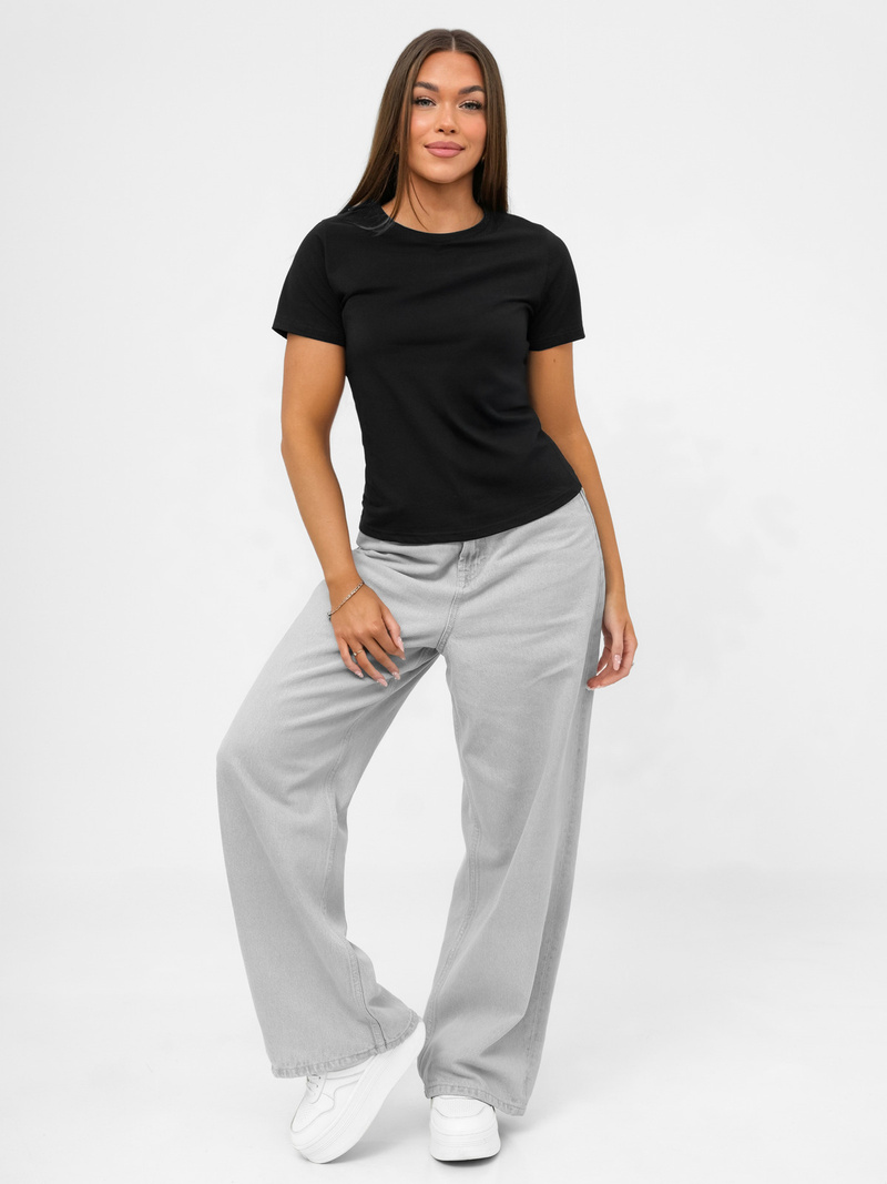 Női polo fekete OZONEE JS/96T678/3