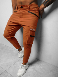 Férfi chino nadrág Sötét-Camel OZONEE B/20005SP
