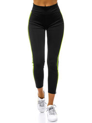 Női leggings fekete-sárga OZONEE JS/YW06019/1/52
