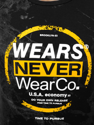 Férfi póló Fekete OZONEE JS/SS10925Z