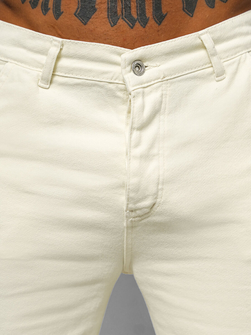 Férfi Nadrág Ecru OZONEE DO/4001