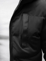 Férfi Steppelt Kabát Fekete OZONEE JS/M2203