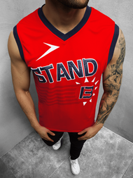 Férfi ujjatlan póló Piros OZONEE JS/68S10175