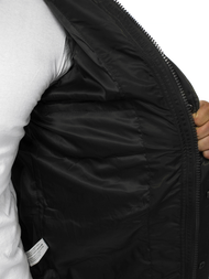 Férfi átmeneti kabát fekete OZONEE O/99237