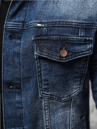 Férfi Farmer Dzseki Sötét-Kék OZONEE NB/MJ523BS