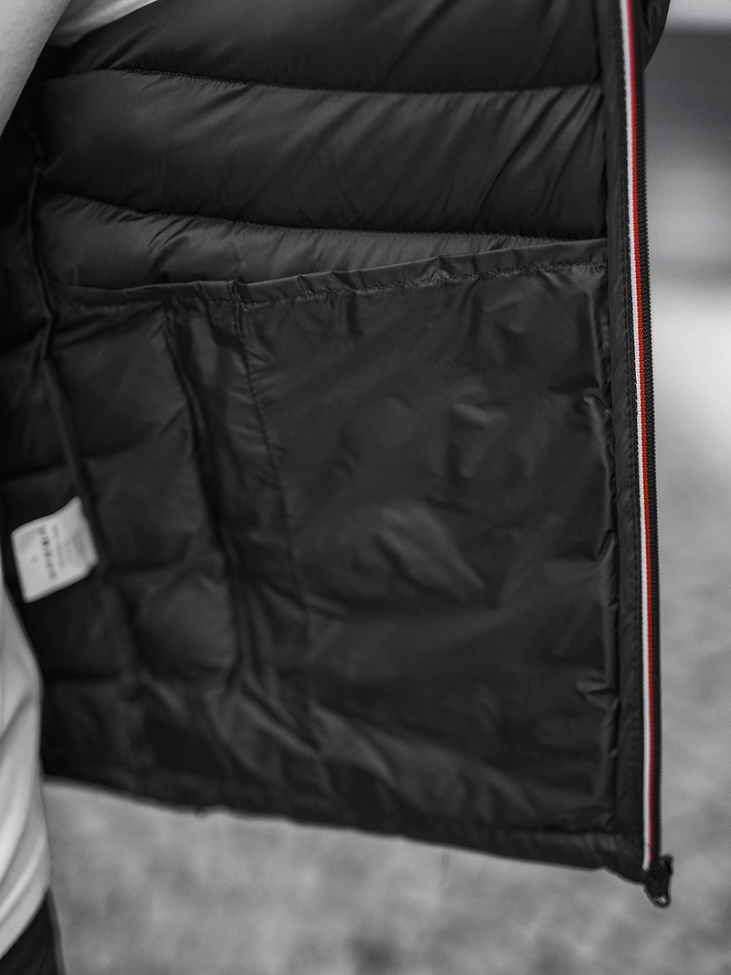 Férfi átmeneti kabát fekete OZONEE JS/SM71