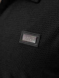 Férfi galléros póló fekete OZONEE O/YN2/593