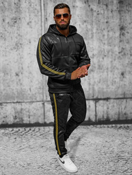 Férfi Szabadidő Együttes Fekete OZONEE JS/3C555