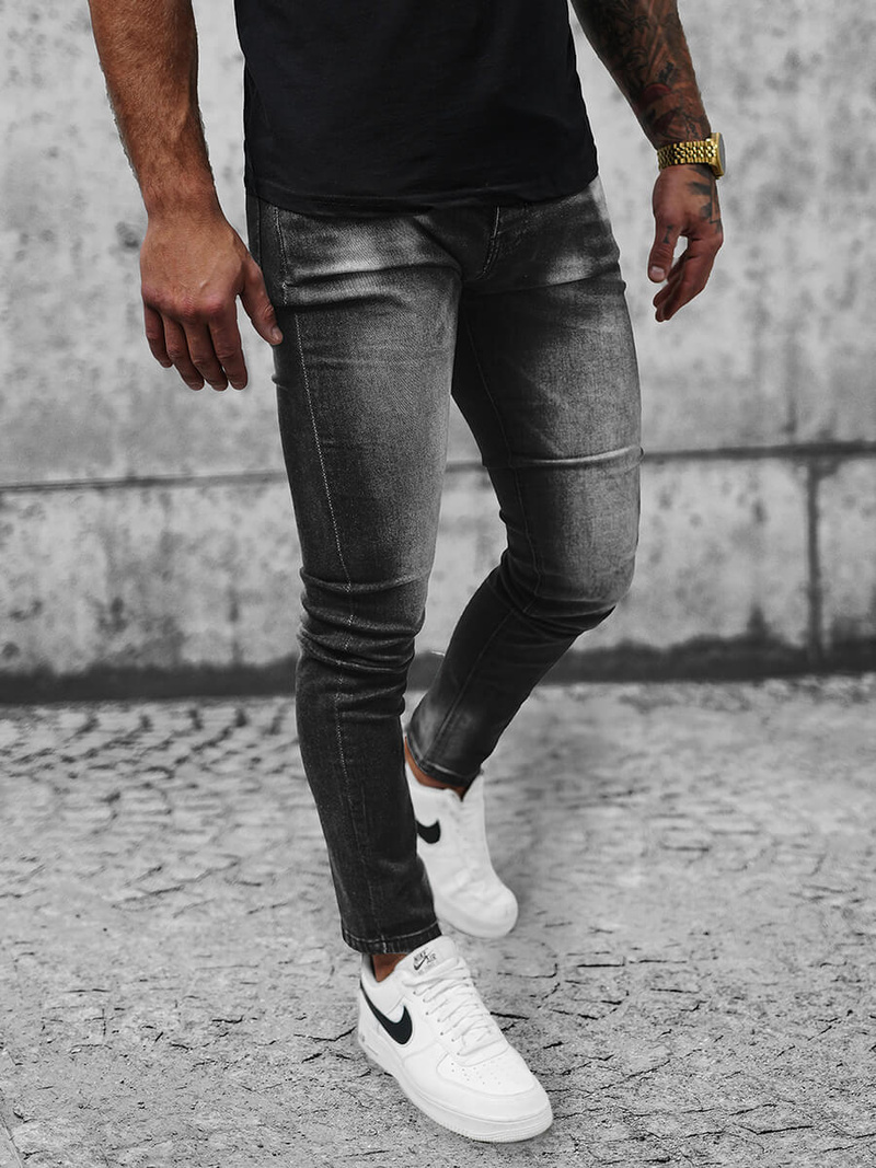 Férfi farmer nadrág fekete OZONEE NB/MP0021NZ