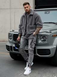 Férfi farmer nadrág grafit OZONEE O/E10017Z