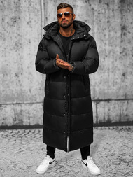 Férfi téli kabát fekete OZONEE O/M3202