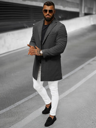 Férfi Szövetkabát Grafit OZONEE JB/1047Z