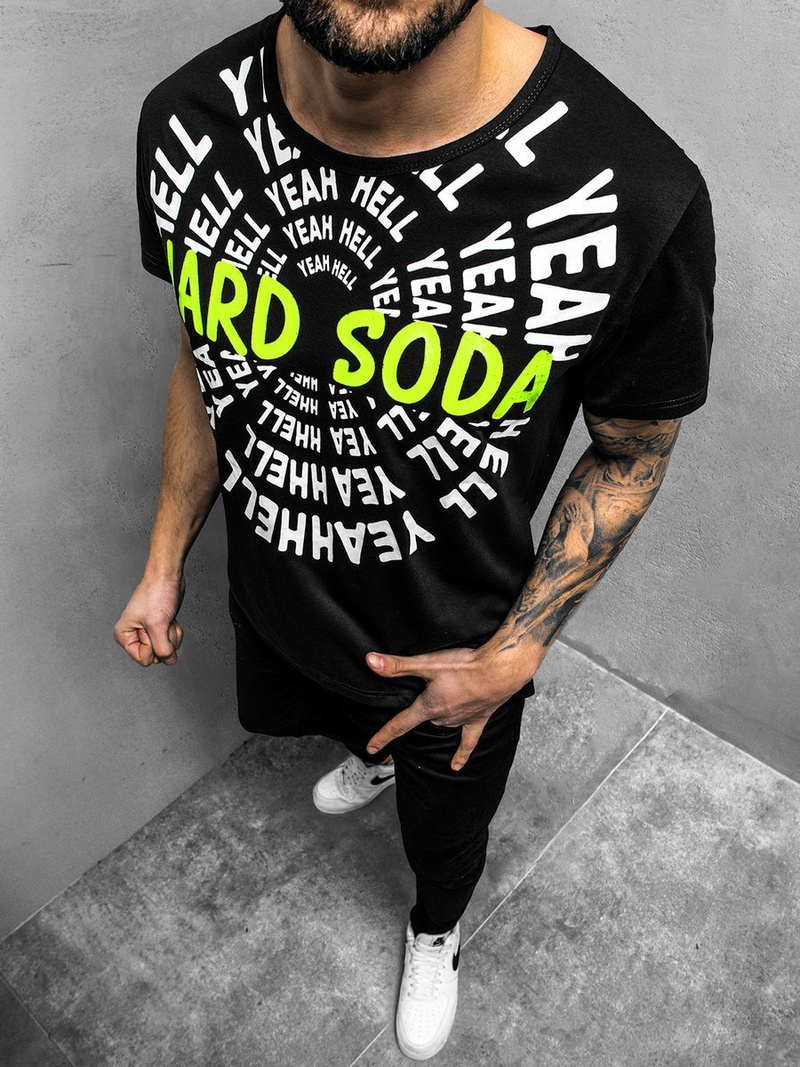 Férfi póló Fekete OZONEE JS/KS1948Z