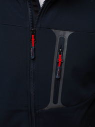 Férfi softshell kabát gránát-piros OZONEE GE/12262