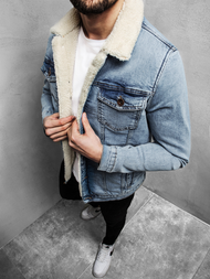 Férfi farmer dzseki világos-kék OZONEE BN/5940Z