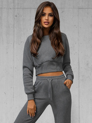 Kétrészes női tréning szett grafit OZONEE JS/8C78/5Z