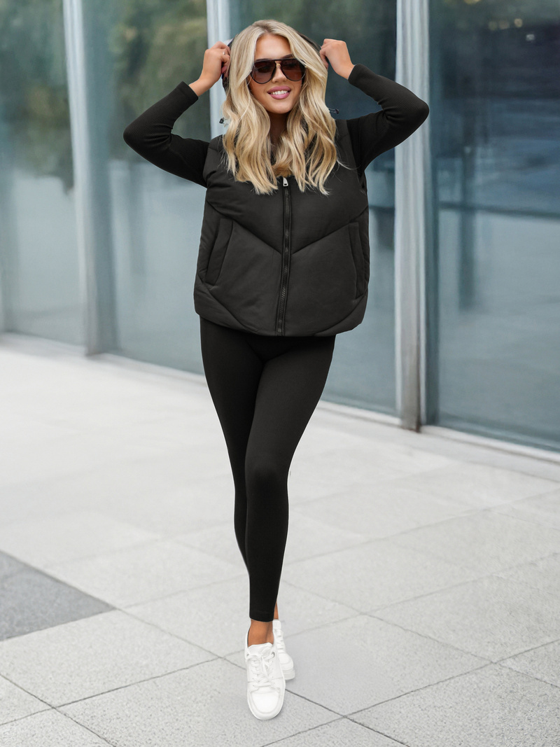 Női Mellény Fekete OZONEE JS/16M9291/392