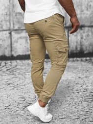 Férfi nadrág chino jogger bézs OZONEE NB/MP0201K