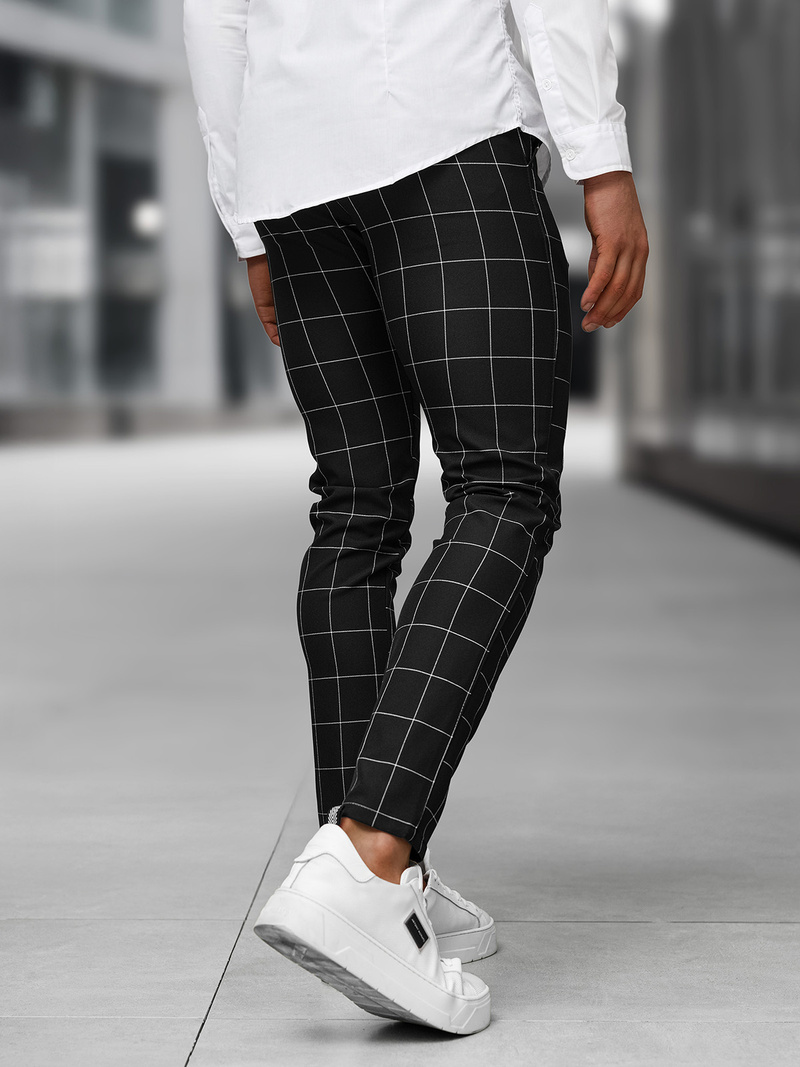 Férfi chino nadrág Fekete OZONEE DJ/5505Z