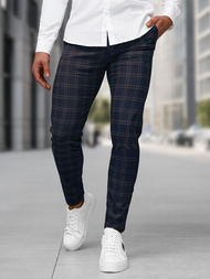 Férfi chino nadrág gránát OZONEE DJ/5632Z