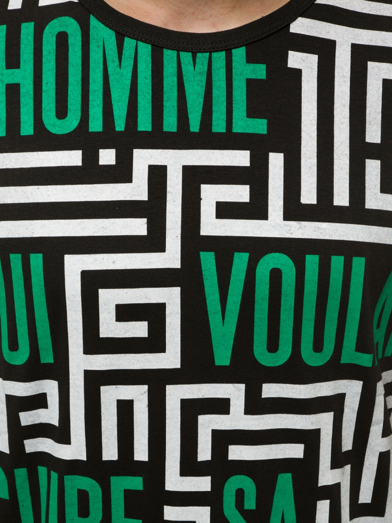 Férfi póló Fekete OZONEE JS/KS2020Z