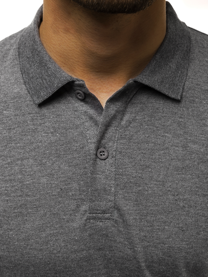 Férfi galléros póló Grafit OZONEE JS/GD01