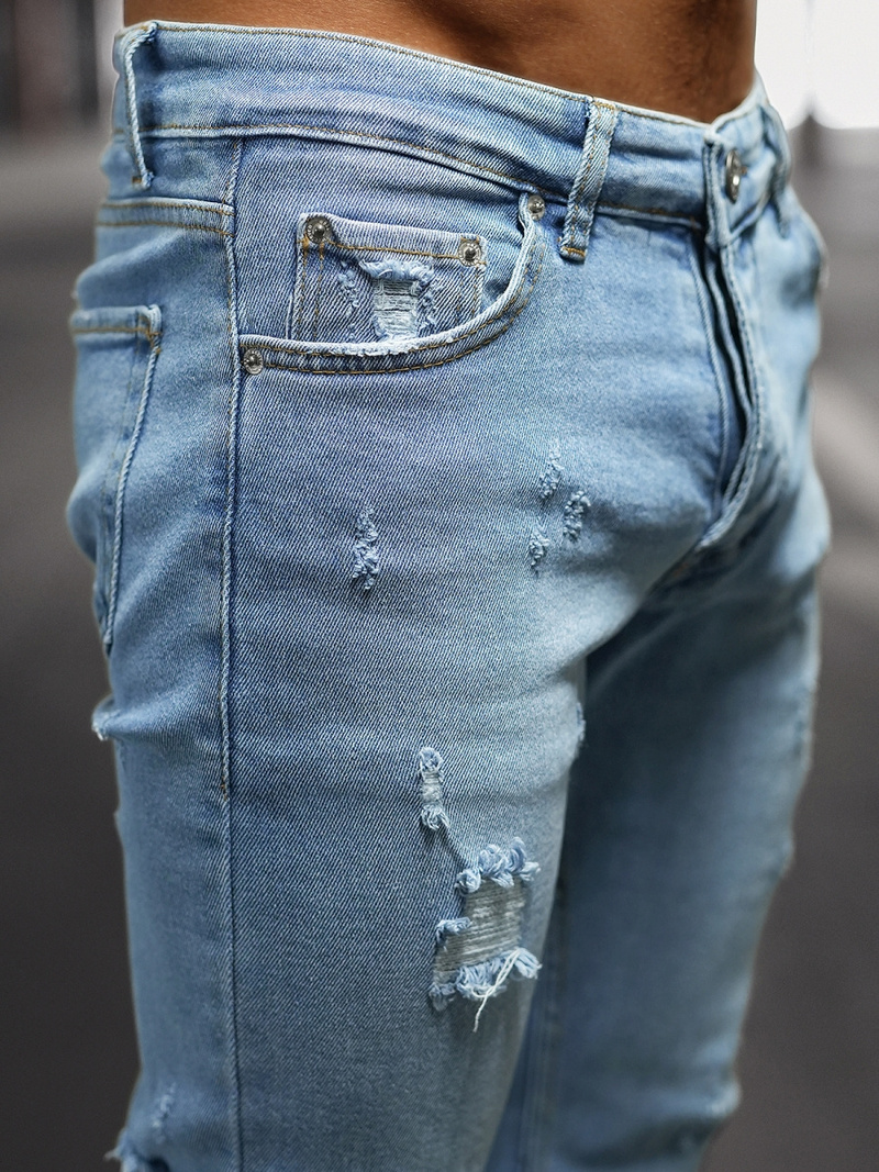 Férfi Farmer Nadrág Kék OZONEE O/WE1130