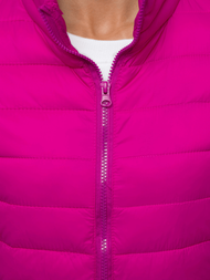 Női dzseki fukszia OZONEE JS/M23037/14