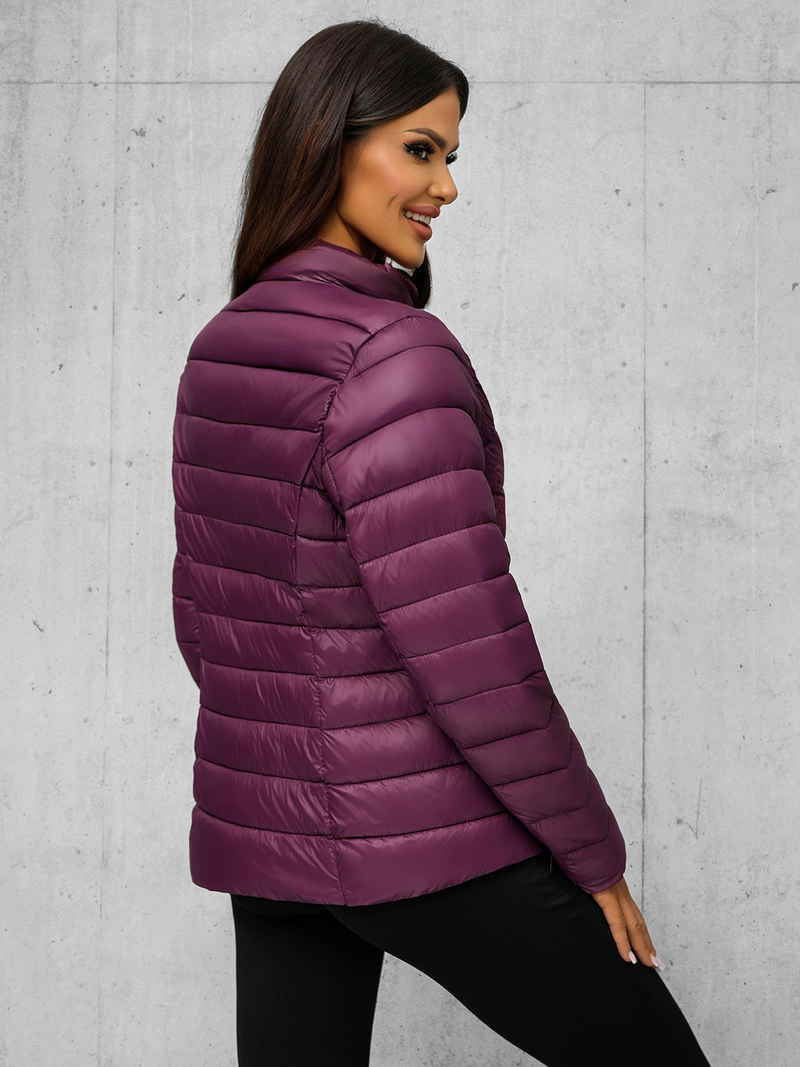 Női kabát bordó OZONEE JS/11Z8170Z