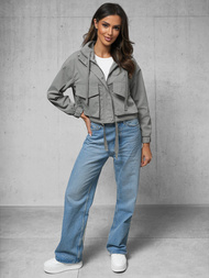 Női Kabát Szürke OZONEE O/G118