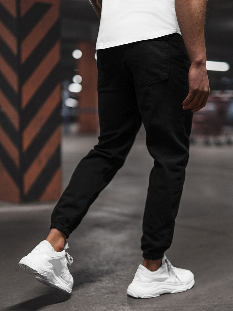 Férfi Nadrág Jogger Fekete OZONEE DO/6101