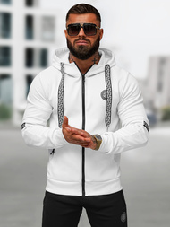 Férfi melegítő együttes fehér-fekete OZONEE O/LN11887