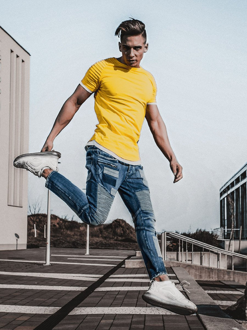 Férfi nadrág Kék OZONEE O/B4925