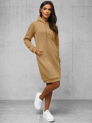 Női kapucnis pulóver bézs OZONEE JS/YS10005/6Z