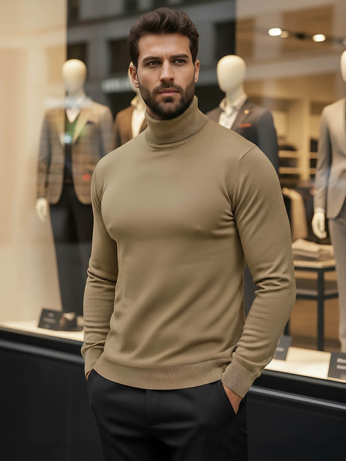 Férfi Pulóver Camel OZONEE V/V24504