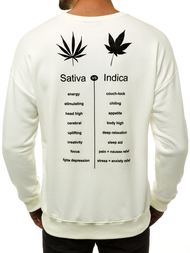 Férfi Melegítő felső Ecru OZONEE MACH/3149