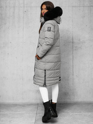 Női téli kabát szürke OZONEE O/W377