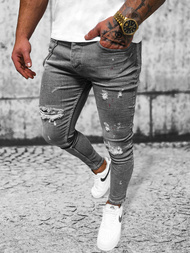 Férfi Farmer Nadrág Grafit OZONEE O/MB459