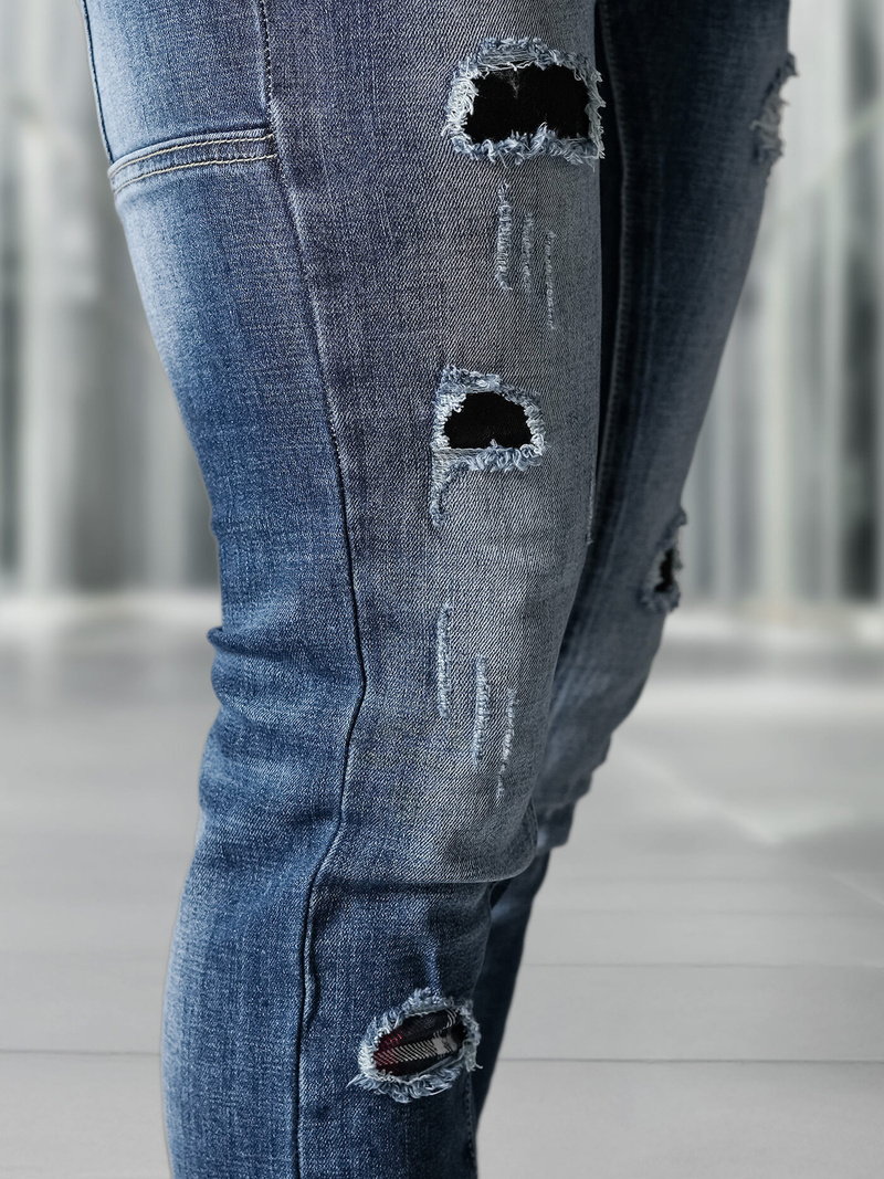 Férfi farmer nadrág kék OZONEE NB/MP0050BZ