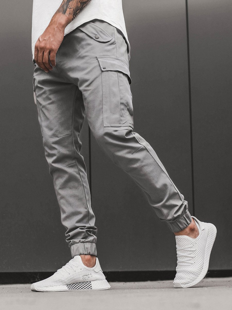 Férfi nadrág jogger Szürke OZONEE A/1005