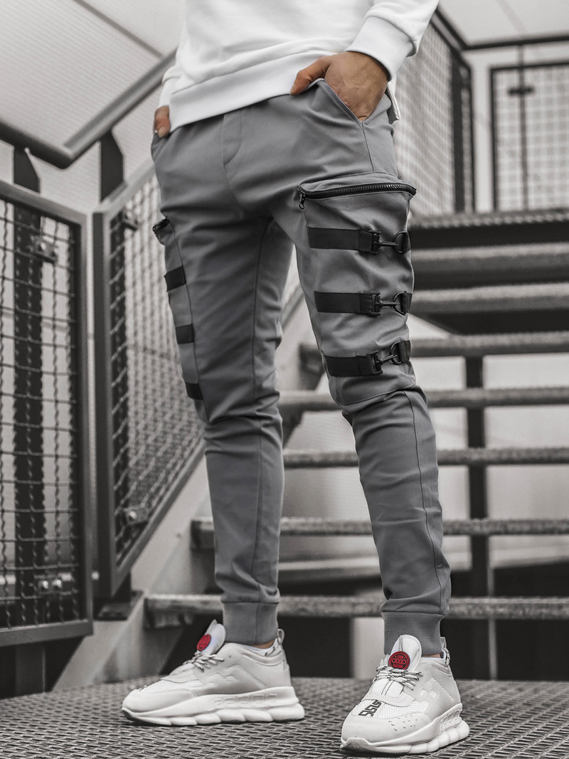 Férfi nadrág jogger Szürke OZONEE G/11132