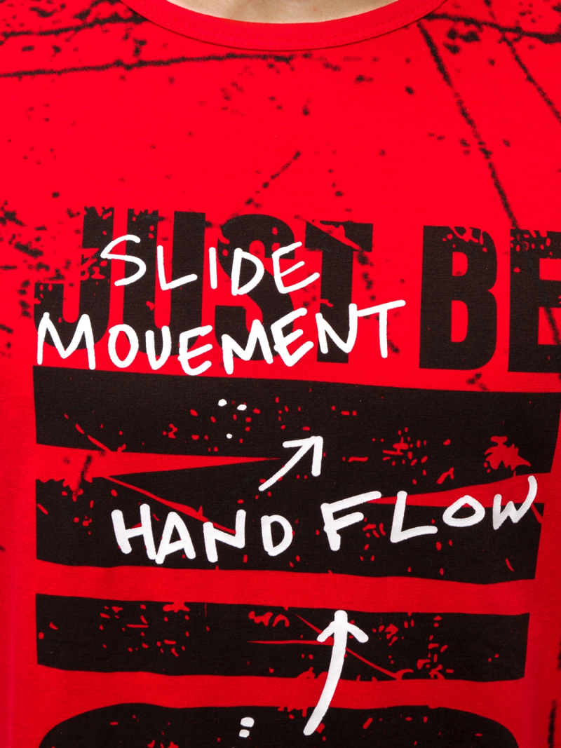 Férfi póló Piros OZONEE JS/KS1983Z